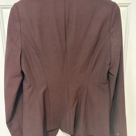 The Limited burgundy blazer Sz 2 Tall - Picture 2 of 5